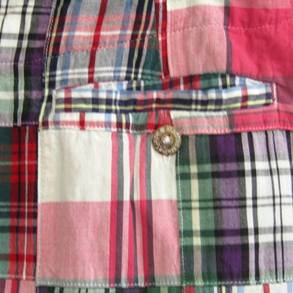 Cape Madras Maine Plaid Patchwork Skort Size 2 Cotton Preppy Golf Tennis Summer - Picture 5 of 11